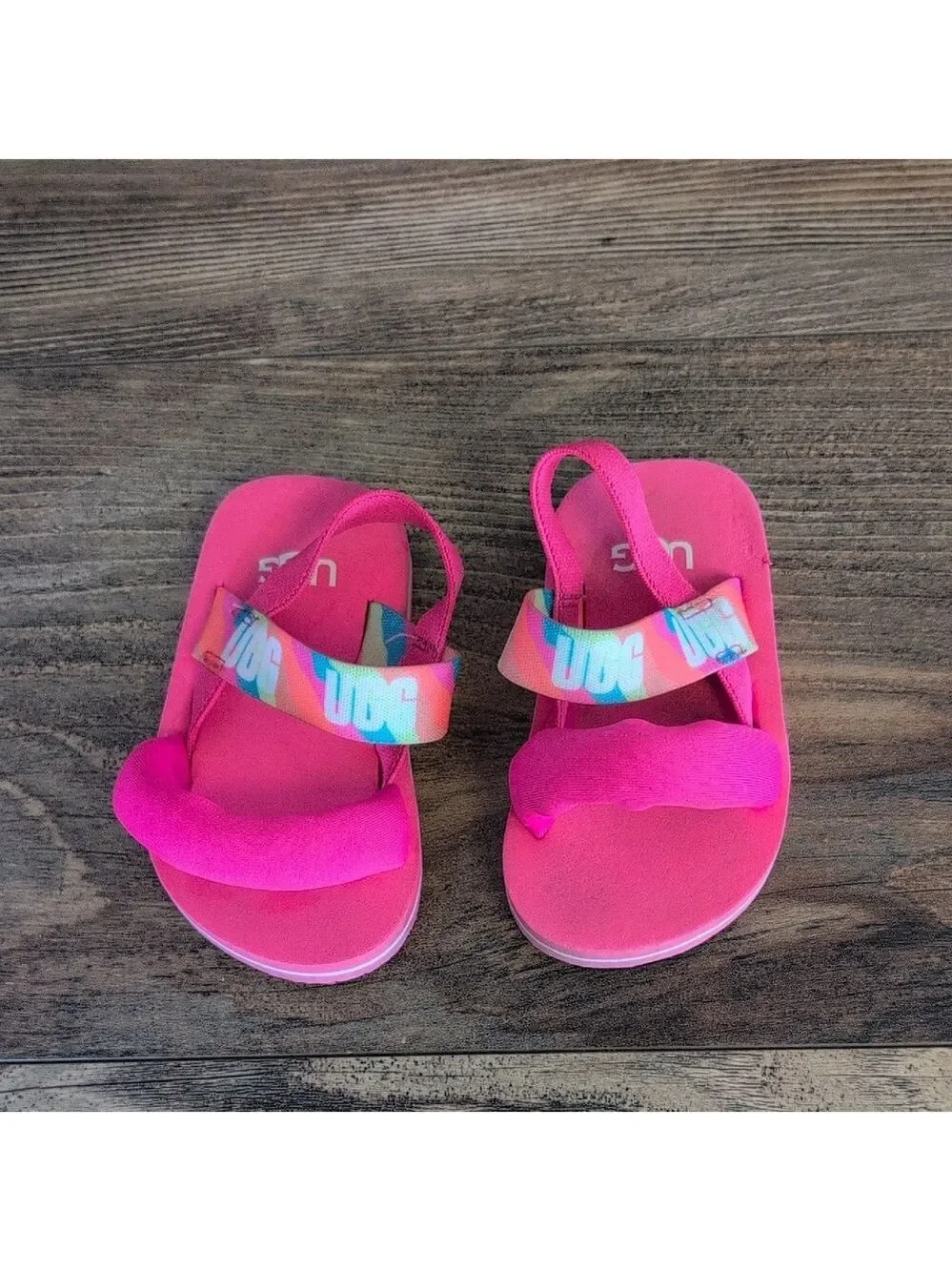UGG Kids Zuma Sling Taffy Pink Sandals Infant 2/3